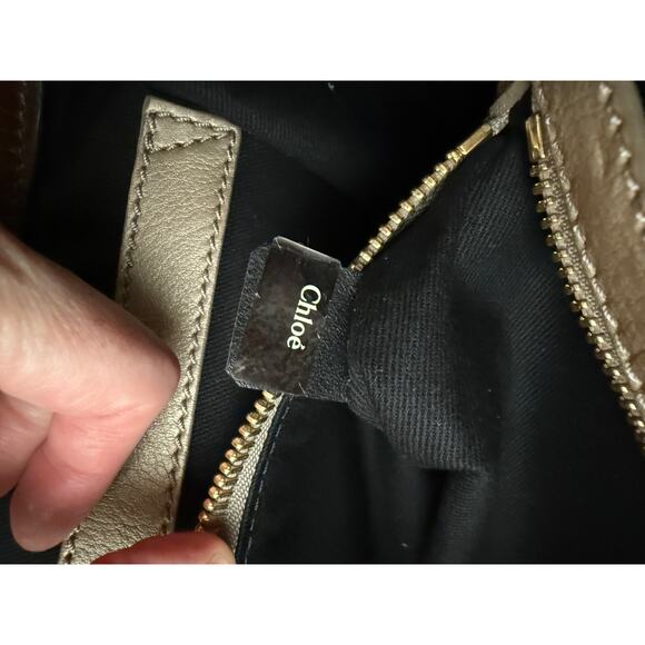 Vintage Chloe Brown Leather Tote - Picture 7 of 8